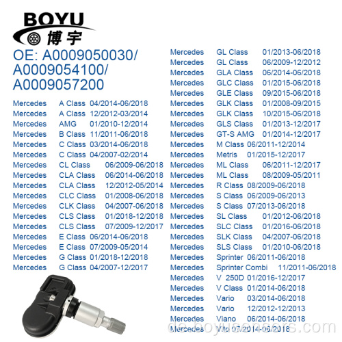 TPMS A0009050030 A0009054100 A0009057200 433MHZ für Mercedes